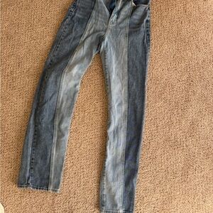 PacSun Two-Tone Blue Straight Jeans